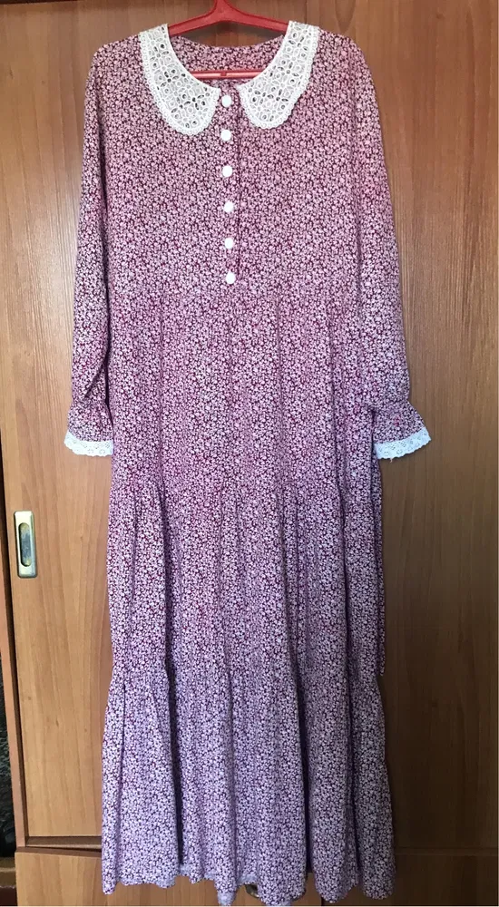 длинное повседневное платье